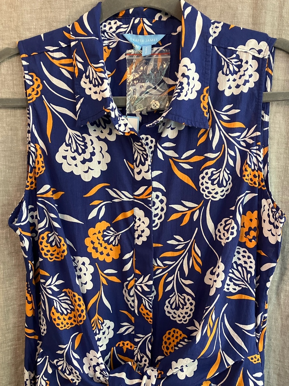 NWT Draper James Evangeline Midi Dress in Abstract Dahlia - Picture 2 of 7
